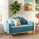 Billijo Solid and Manufactured Wood Standard Loveseat  Wooden Bazar