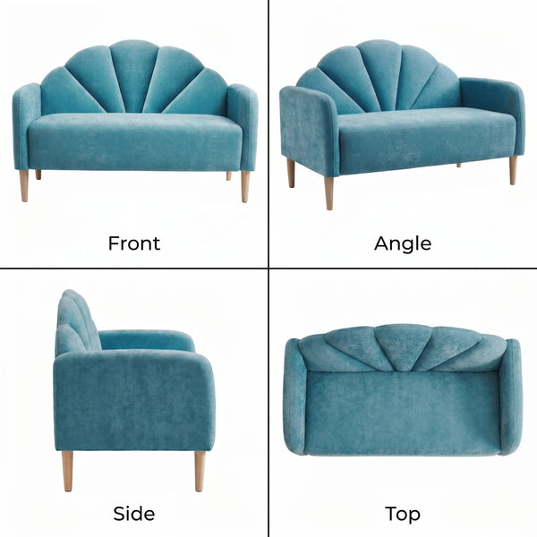 Billijo Solid and Manufactured Wood Standard Loveseat  Wooden Bazar