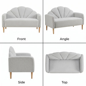 Billijo Solid and Manufactured Wood Standard Loveseat  Wooden Bazar