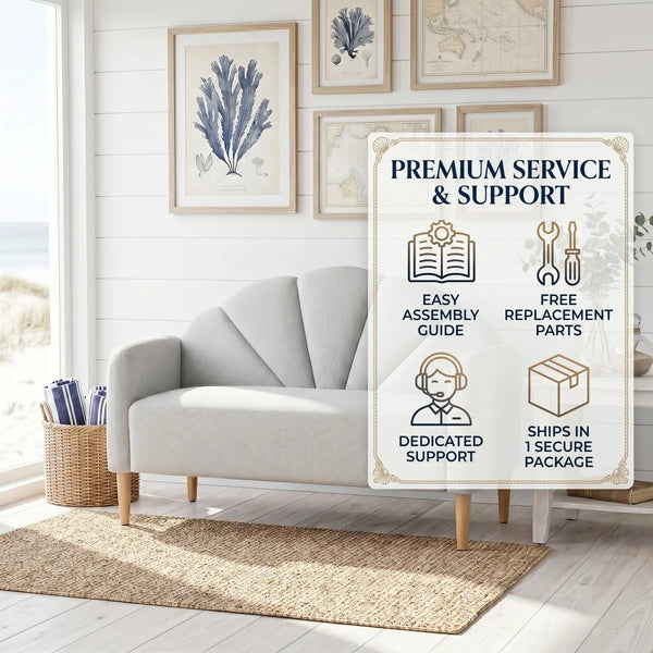Billijo Solid and Manufactured Wood Standard Loveseat  Wooden Bazar