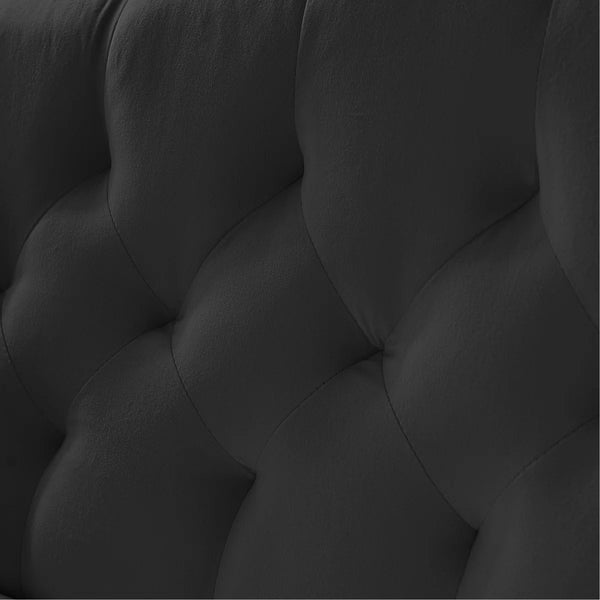 Black 2 Seater Sofa  Wooden Bazar