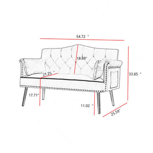 Black 2 Seater Sofa  Wooden Bazar