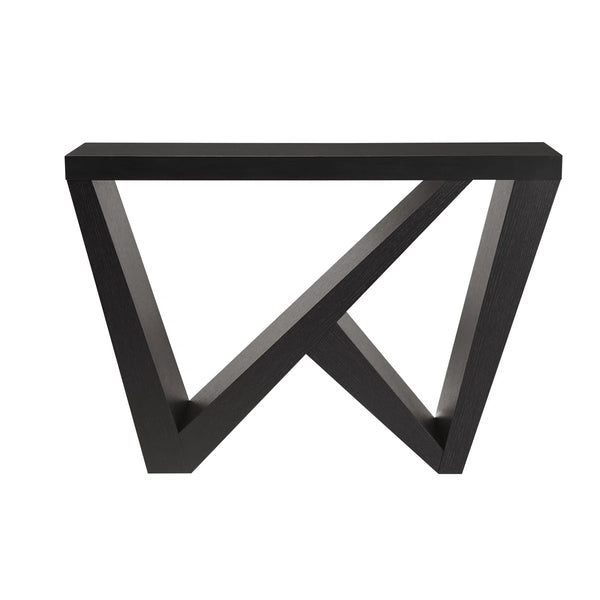 Sculptural Accent Console Table  Wooden Bazar
