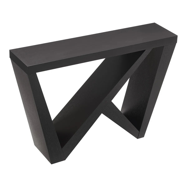 Sculptural Accent Console Table  Wooden Bazar