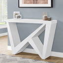 Sculptural Accent Console Table  Wooden Bazar