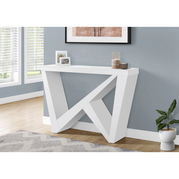 Sculptural Accent Console Table  Wooden Bazar