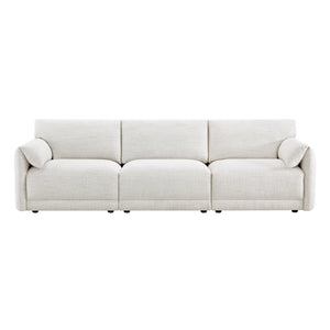 Sinhered Upholstered Sofa With Solid Wood Leg - Wooden Bazar