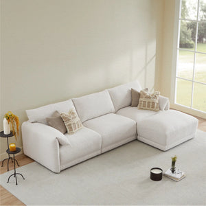 Sinhered Upholstered Sofa With Solid Wood Leg - Wooden Bazar