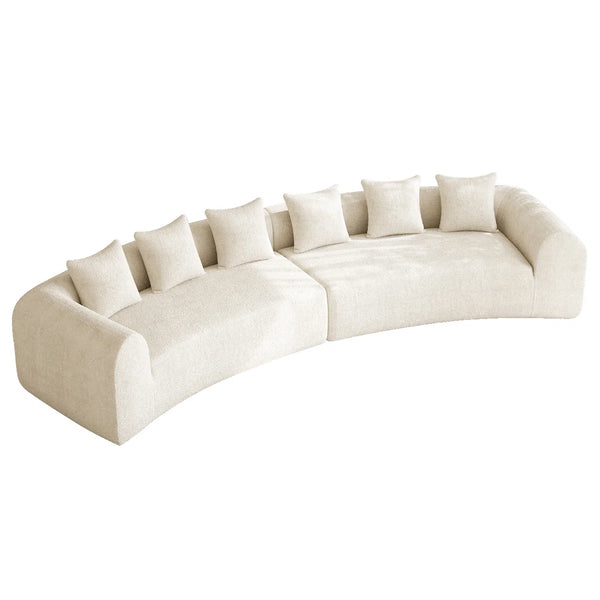 Modern Curved Sectional Sofa Oversized Compression Sofa