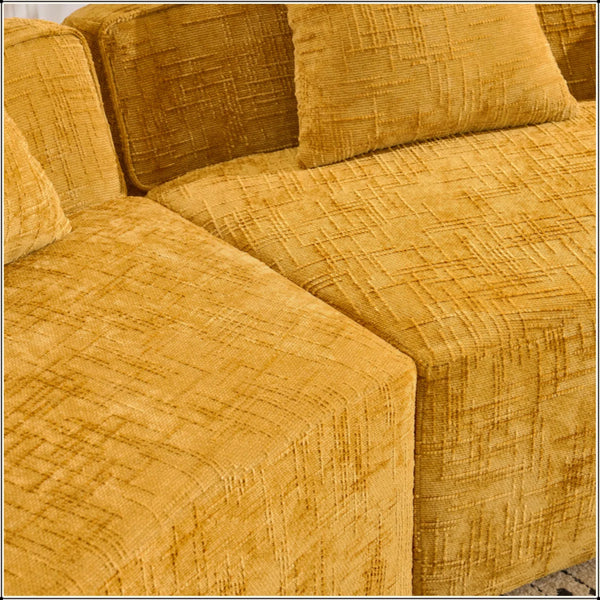 Boneless Curved Compressed Sofa, Creative Nordic-Style Design For Living Room, Comfortable, Soft And Suitable For Multiple Scenarios  Wooden Bazar