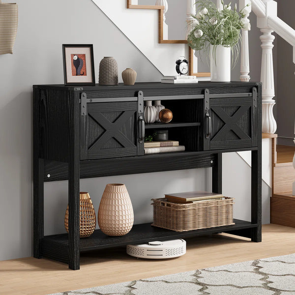 Wood Console Table for Entryway, Hallway & Living Room  Wooden Bazar