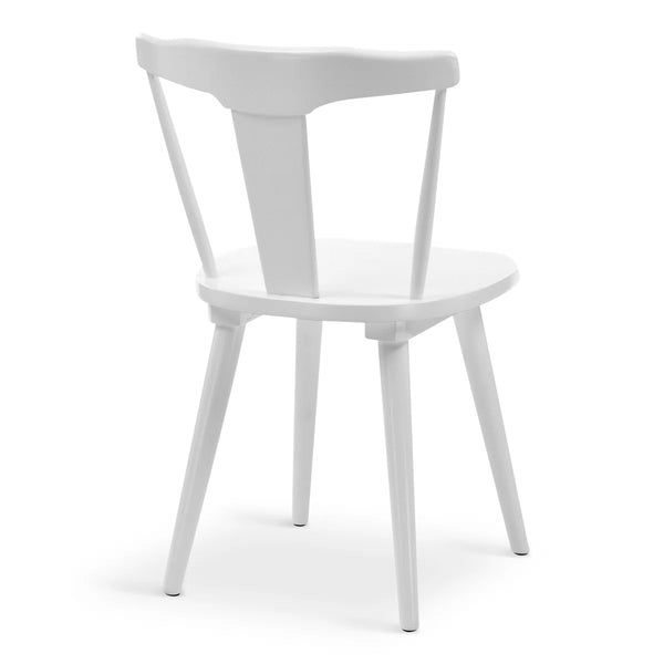 Brannagh 19.3" Wide Modern Scandinavian Solid Wood Dining Chair Y-Shaped Backrest (Set of 2)  Wooden Bazar