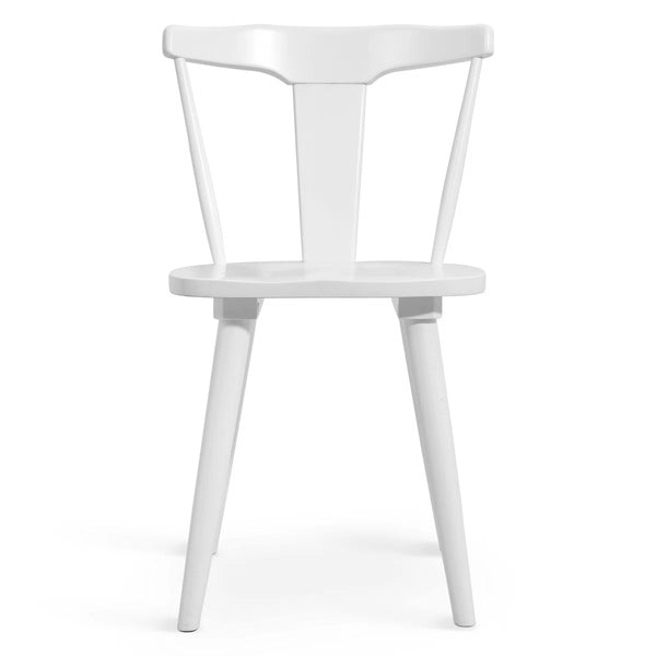 Brannagh 19.3" Wide Modern Scandinavian Solid Wood Dining Chair Y-Shaped Backrest (Set of 2)  Wooden Bazar