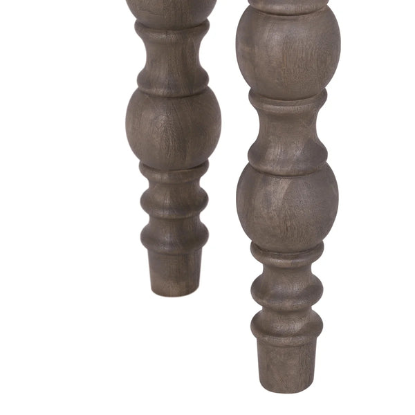 Braydan 56" Solid Wood Console Table with Hand-Turned Legs in Coffee Brown for Entryway & Living Room  Wooden Bazar