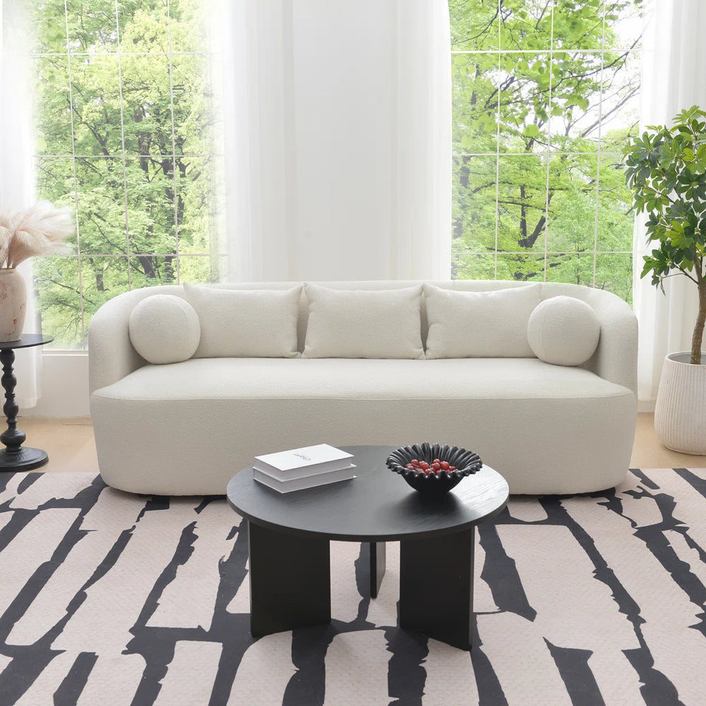 KERVINK Upholstered Sofa - Wooden Bazar
