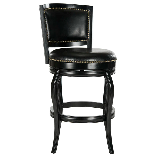 Brockway Swivel 29" Bar Stool  Wooden Bazar