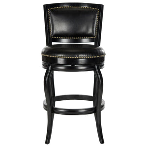Brockway Swivel 29" Bar Stool  Wooden Bazar