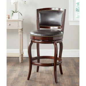 Brockway Swivel 29" Bar Stool  Wooden Bazar