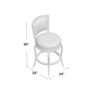 Brockway Swivel 29" Bar Stool  Wooden Bazar