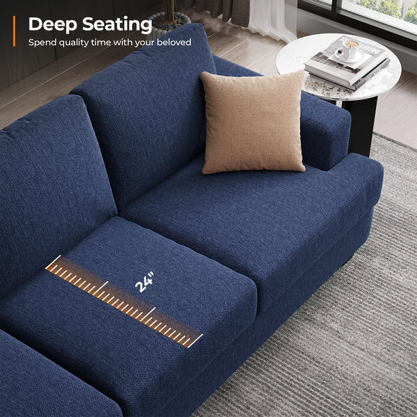 Brooklington Upholstered Sofa  Wooden Bazar