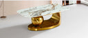 Numera Modern Marble Top Center Table - Wooden Bazar
