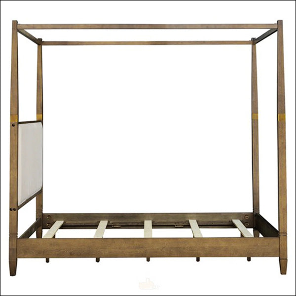 Kenjin Modern Canopy Bed for modern living - Wooden Bazar