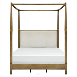 Kenjin Modern Canopy Bed for modern living - Wooden Bazar