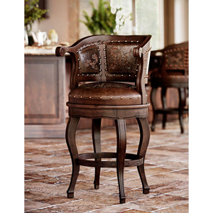 Cardinal Swivel Solid Wood 30" Bar Stool  Wooden Bazar