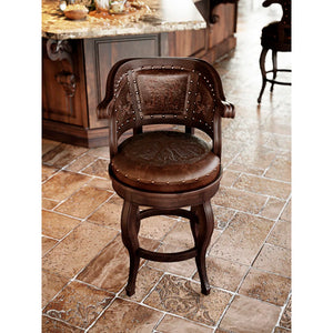 Cardinal Swivel Solid Wood 30" Bar Stool  Wooden Bazar