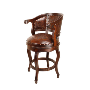 Cardinal Swivel Solid Wood 30" Bar Stool  Wooden Bazar