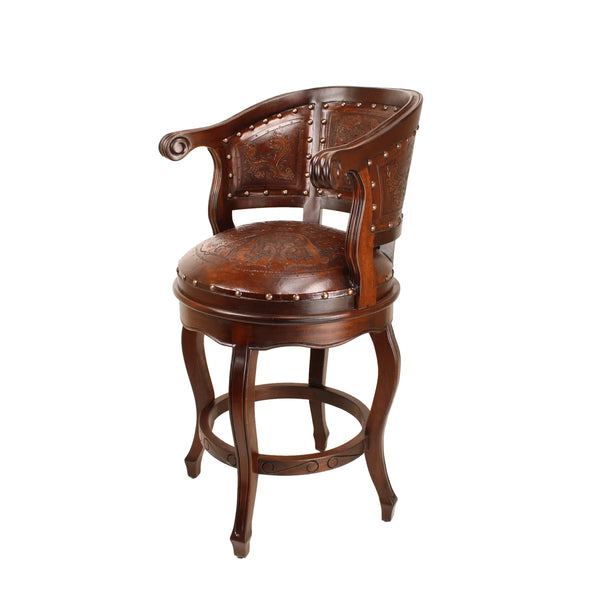 Cardinal Swivel Solid Wood 30" Bar Stool  Wooden Bazar