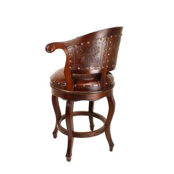 Cardinal Swivel Solid Wood 30" Bar Stool  Wooden Bazar