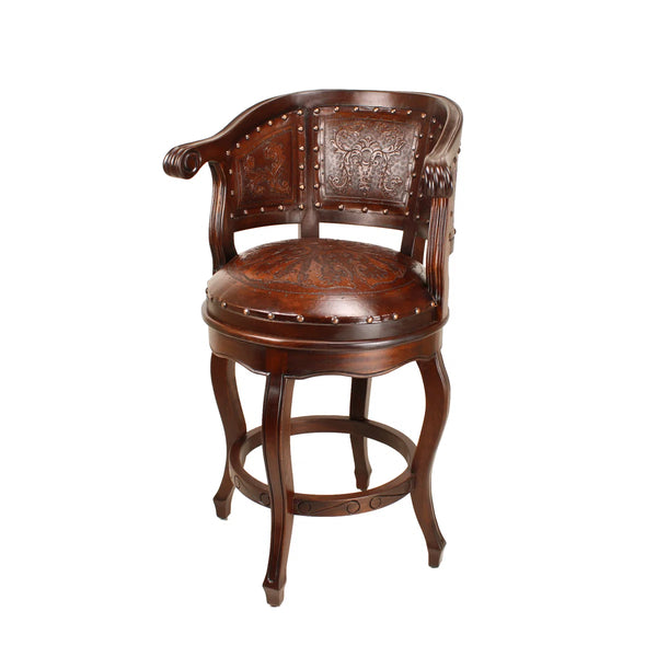 Cardinal Swivel Solid Wood 30" Bar Stool  Wooden Bazar