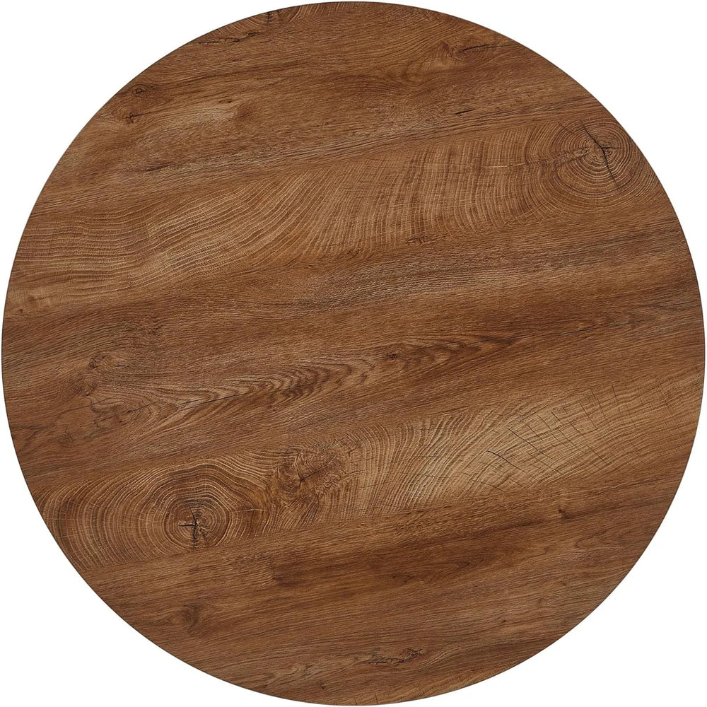 Kartavya Round Pedestal Dining Table Set - Wooden Bazar