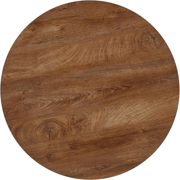 Kartavya Round Pedestal Dining Table Set - Wooden Bazar