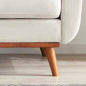 Keskate Square Arm Loveseat - Wooden Bazar