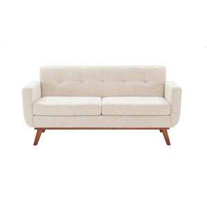 Keskate Square Arm Loveseat - Wooden Bazar