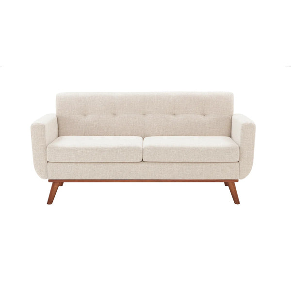 Keskate Square Arm Loveseat - Wooden Bazar