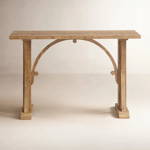 Solid Wood Top Console Table for Entryway, Hallway & Living Room  Wooden Bazar