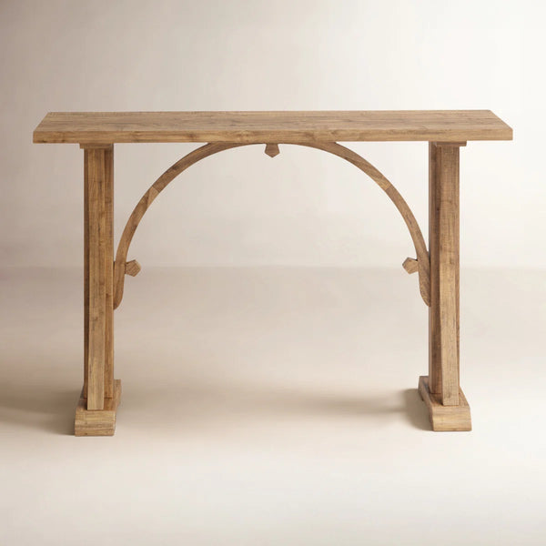 Solid Wood Top Console Table for Entryway, Hallway & Living Room  Wooden Bazar