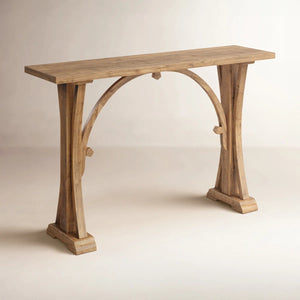 Solid Wood Top Console Table for Entryway, Hallway & Living Room  Wooden Bazar