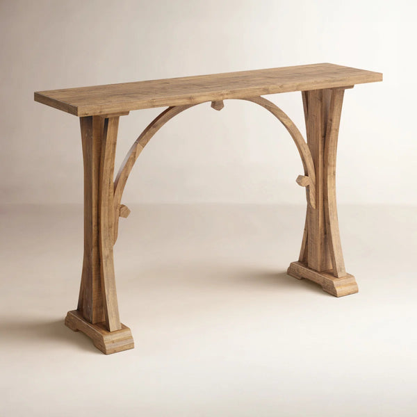 Solid Wood Top Console Table for Entryway, Hallway & Living Room  Wooden Bazar
