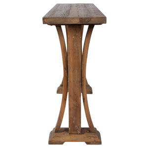 Solid Wood Top Console Table for Entryway, Hallway & Living Room  Wooden Bazar