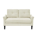 Chela 56.3" Loveseat Sofa  Wooden Bazar
