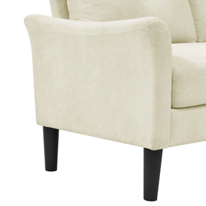 Chela 56.3" Loveseat Sofa  Wooden Bazar