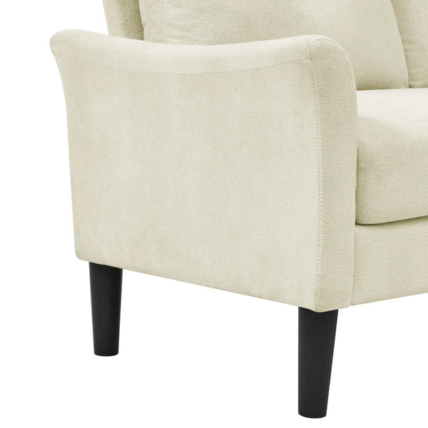 Chela 56.3" Loveseat Sofa  Wooden Bazar