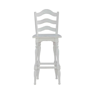 Colchester 30" Ladder Back Swivel Chair (Set of 2)  Wooden Bazar