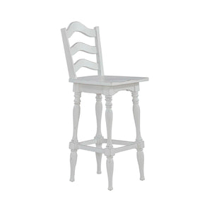 Colchester 30" Ladder Back Swivel Chair (Set of 2)  Wooden Bazar