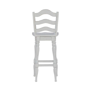 Colchester 30" Ladder Back Swivel Chair (Set of 2)  Wooden Bazar