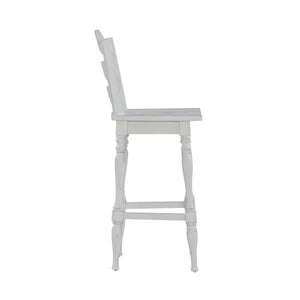Colchester 30" Ladder Back Swivel Chair (Set of 2)  Wooden Bazar